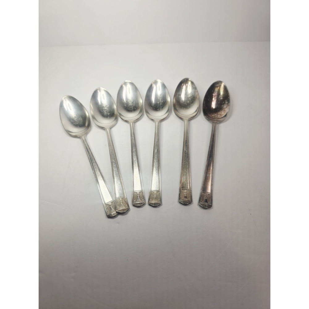 1923 Century Silver plate International Silver Holmes & Edwards 6 Spoons